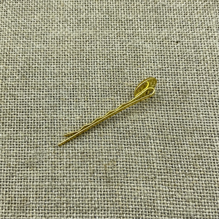 goldene Haarklammer Seite| Trachtenschmuck